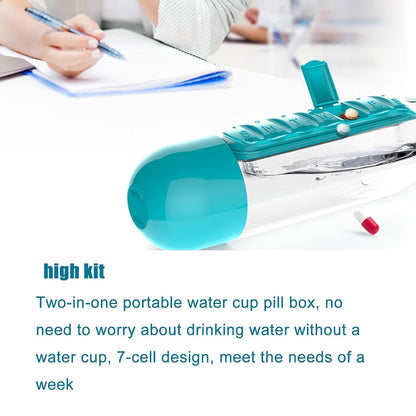 Pill Organizer Water Bottle 600ml – Travel Friendly – view 7