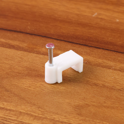 8mm Nail Cable Clips set – Durable Plastic Wire Holders – view 6