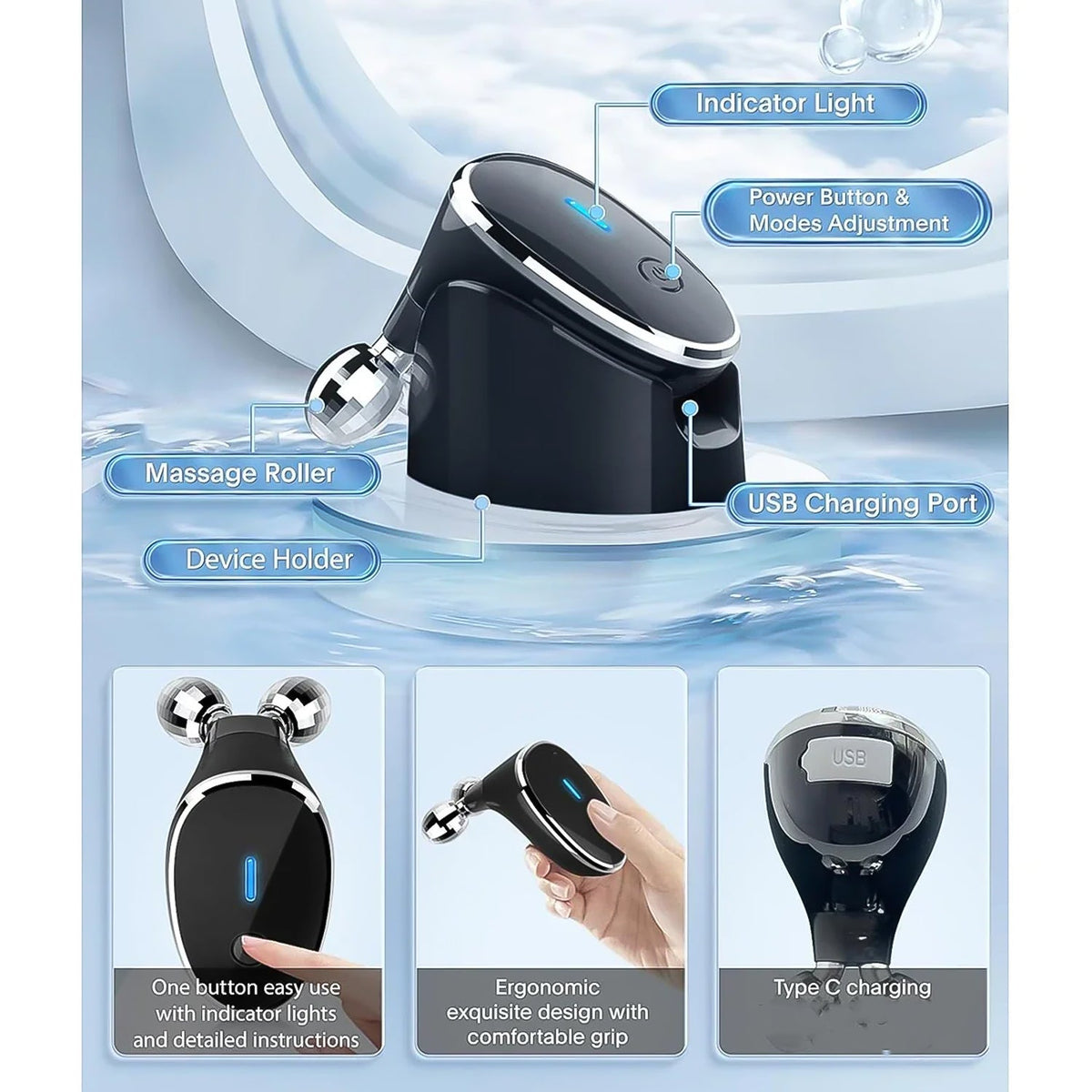 Microcurrent Face Massager – Skin Tightening & Wrinkle Care – view 6