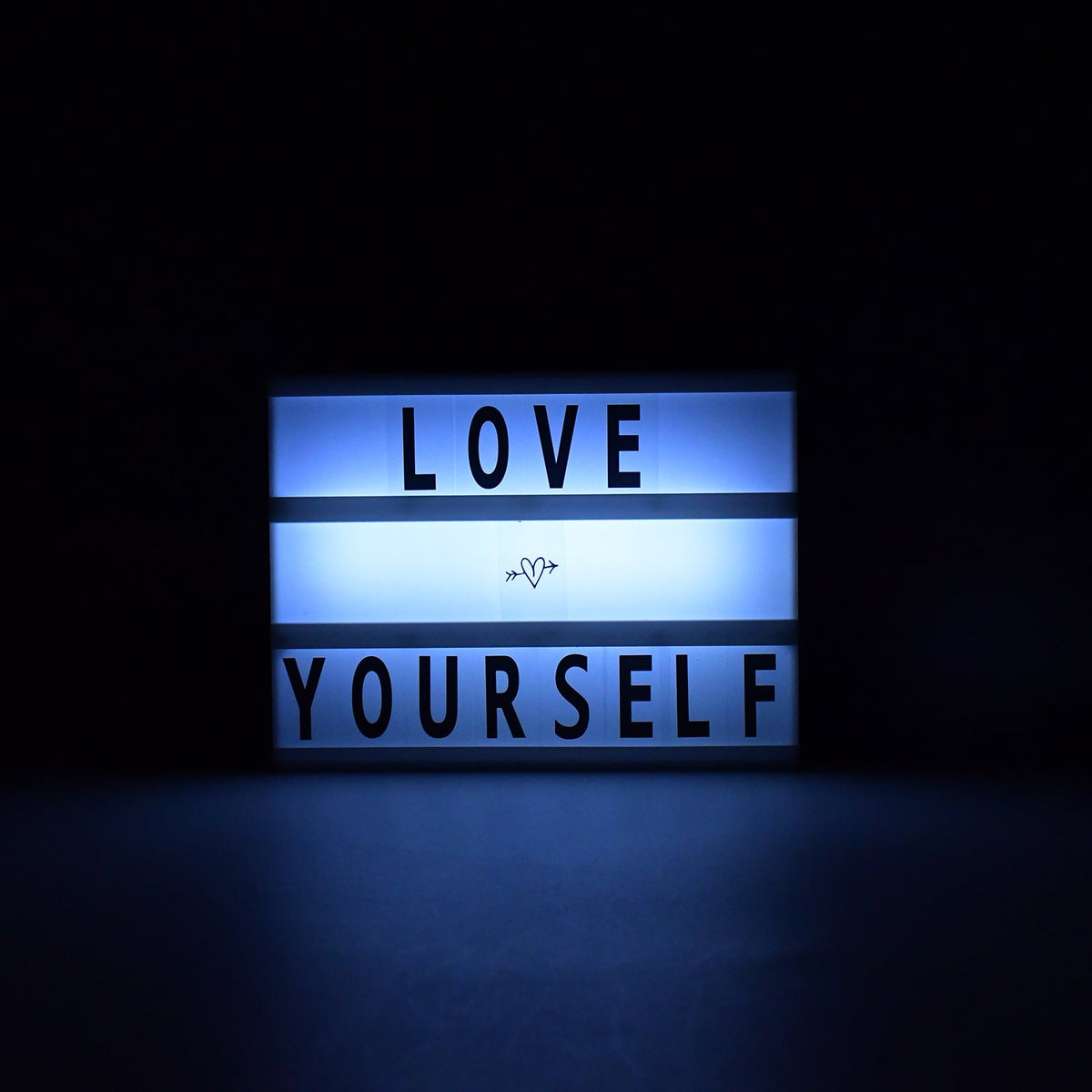 Cinematic Light Box – Mini A6 LED Message Board with Letters