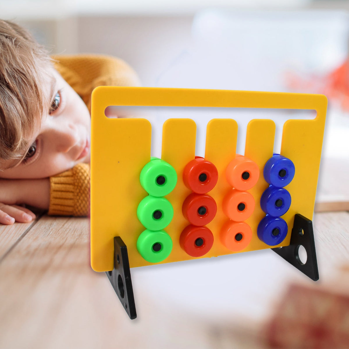 Montessori Slide Puzzle – Brain-Boosting Fun for Kids – close-up