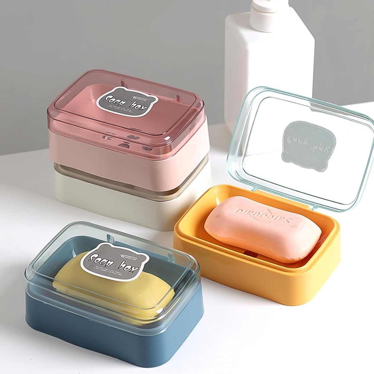 Self-Draining Soap Dish – Portable & Leakproof – alternate view