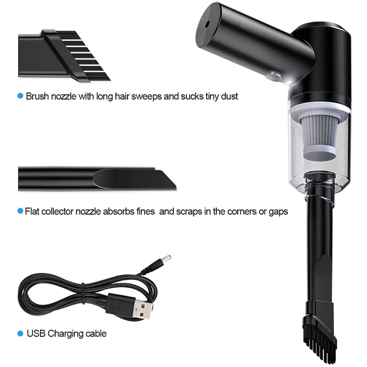 Wireless Handheld Vacuum Cleaner – 120W USB Rechargeable – view 11