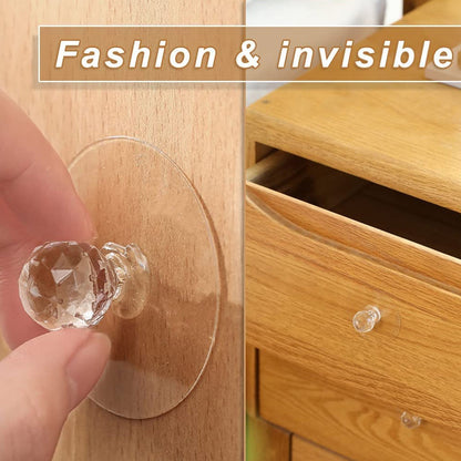 Crystal Cabinet Knob – Self-Adhesive Diamond Design – view 10