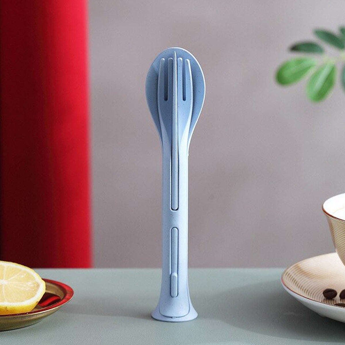 Reusable Cutlery set – 3-in-1 Spoon Fork Knife