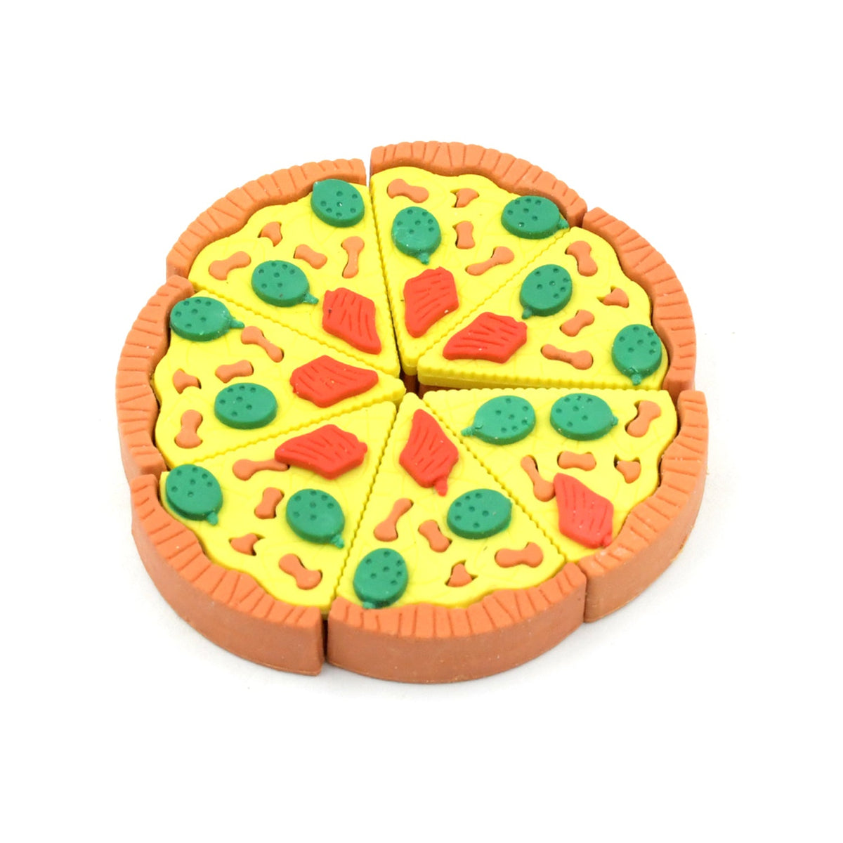 Pizza Eraser set – Fun 3D Slices for Kids' Stationery – detail view