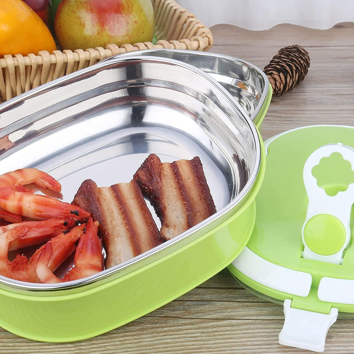 Insulated Stainless Steel Lunch Box – Thermal & Leakproof – alternate view