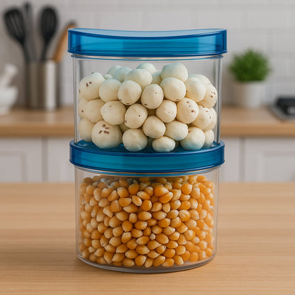 Airtight Kitchen Jar set – Unbreakable Storage (2 Pcs) – close-up