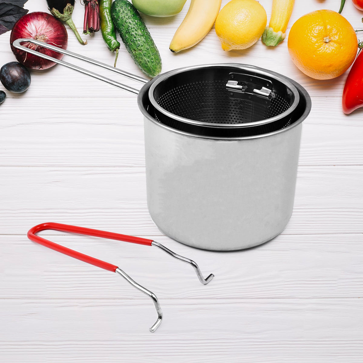 Deep Frying Pot – Stainless Steel with Strainer Basket – view 6