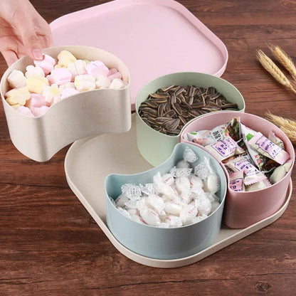 Divided Snack Box – Rotating Dry Fruit Platter – view 8