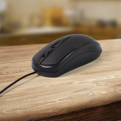 Wired Keyboard Mouse Combo – Ergonomic USB set – detail view