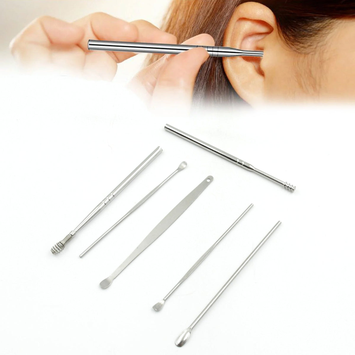 Ear Wax Removal Kit – Portable 6-Pc Stainless Steel set