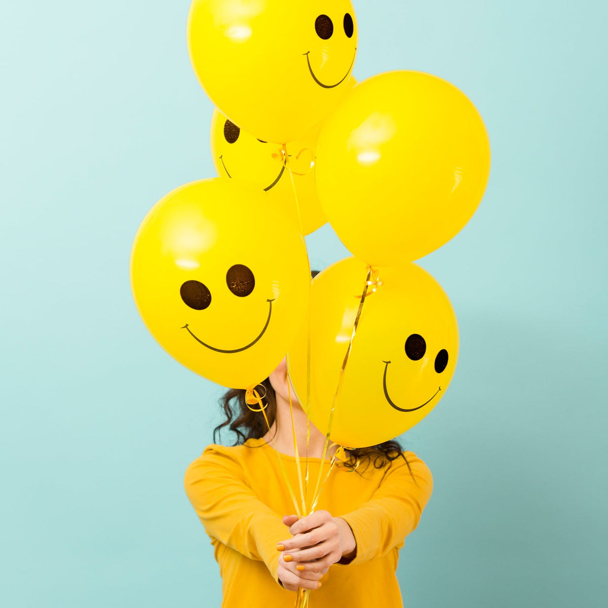 Smiley Balloons – 20 pcs Latex for Birthday Parties