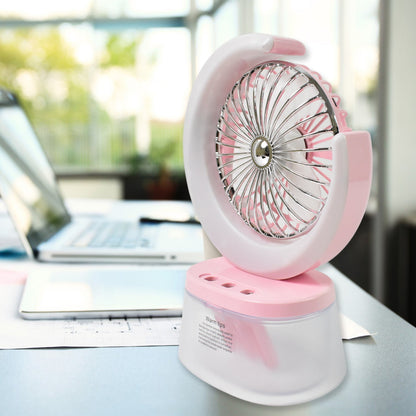 Portable Humidifying Fan – LED Light & USB – alternate view