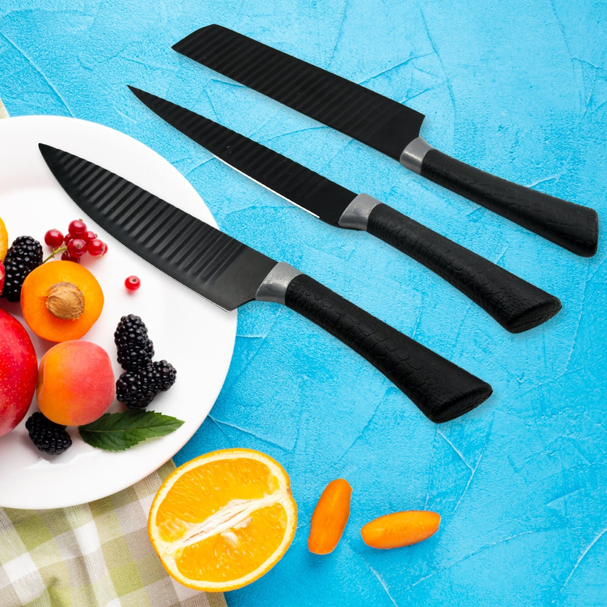 Kitchen Knife set – 6-Pc Professional Steel – detail view