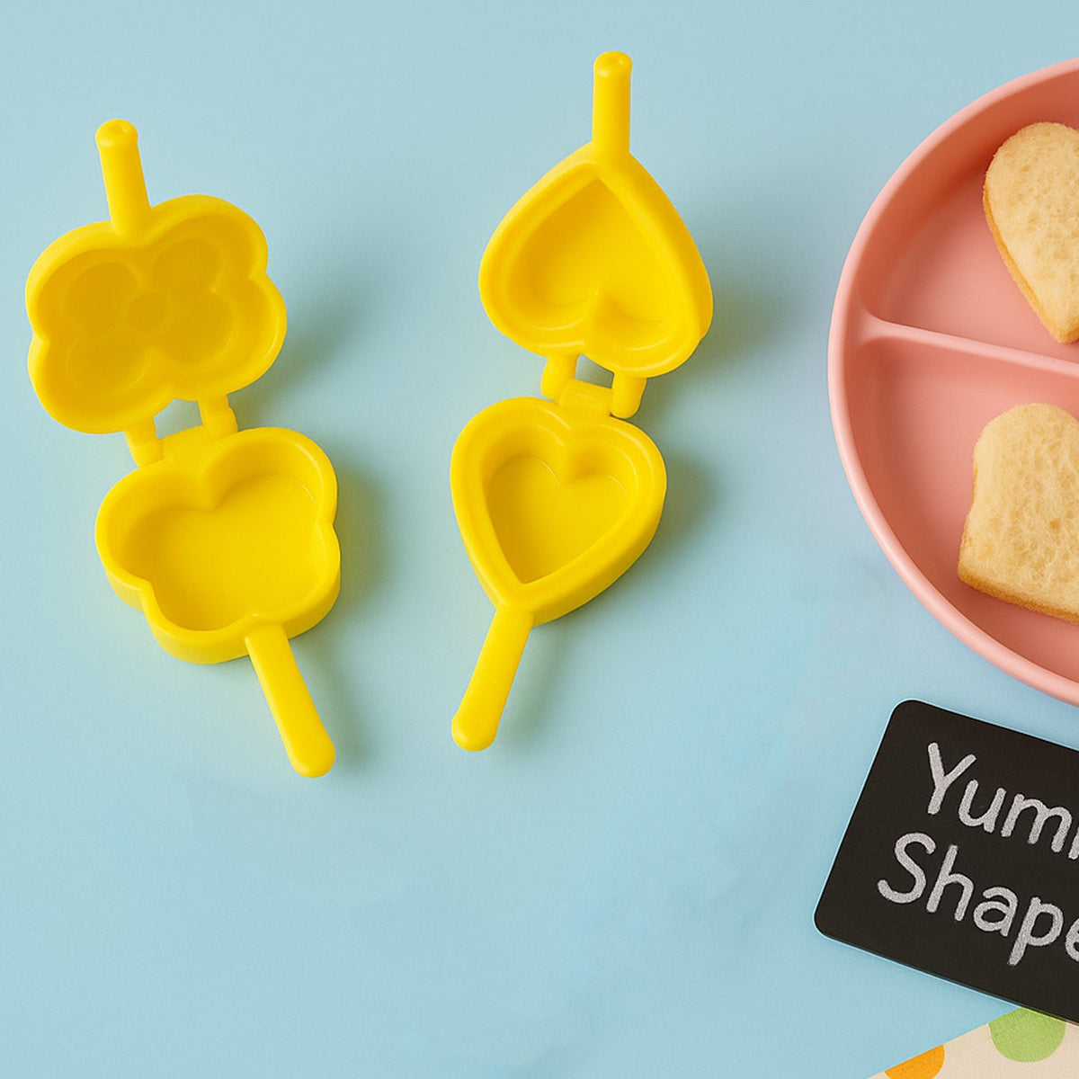 Plastic Cookie Cutter set – 6-Pc Assorted Baking Moulds – alternate view