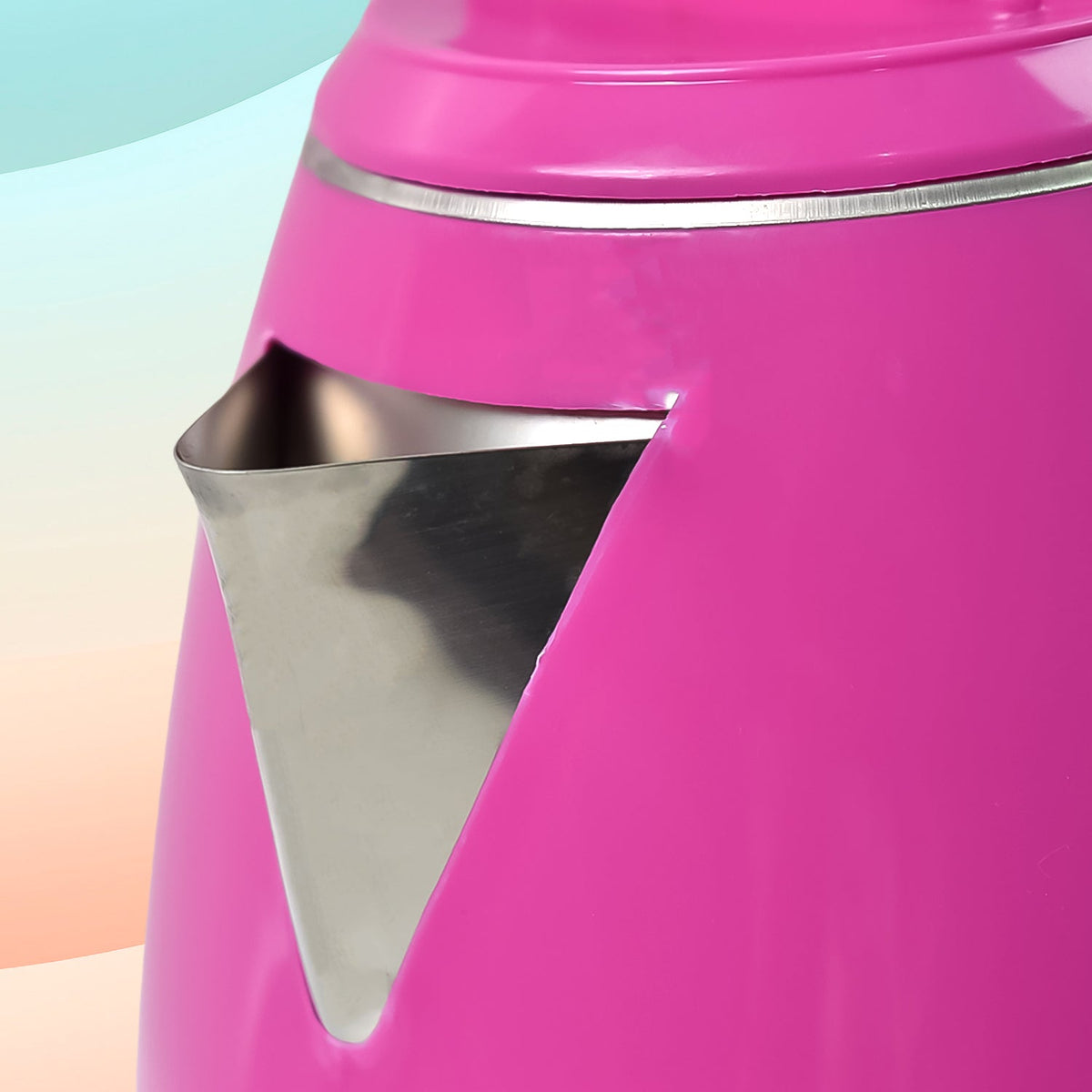 Electric Kettle 1500W – 2L Stainless Steel Auto Off – close-up