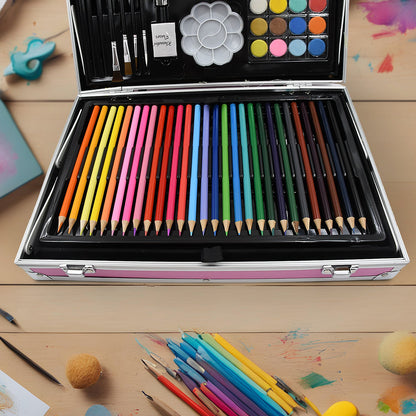Kids Art set – 145 pcs Unicorn Drawing & Painting Kit – alternate view