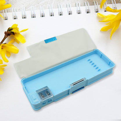 Kids Pencil Case – Dual Compartment Stationery Box – view 6