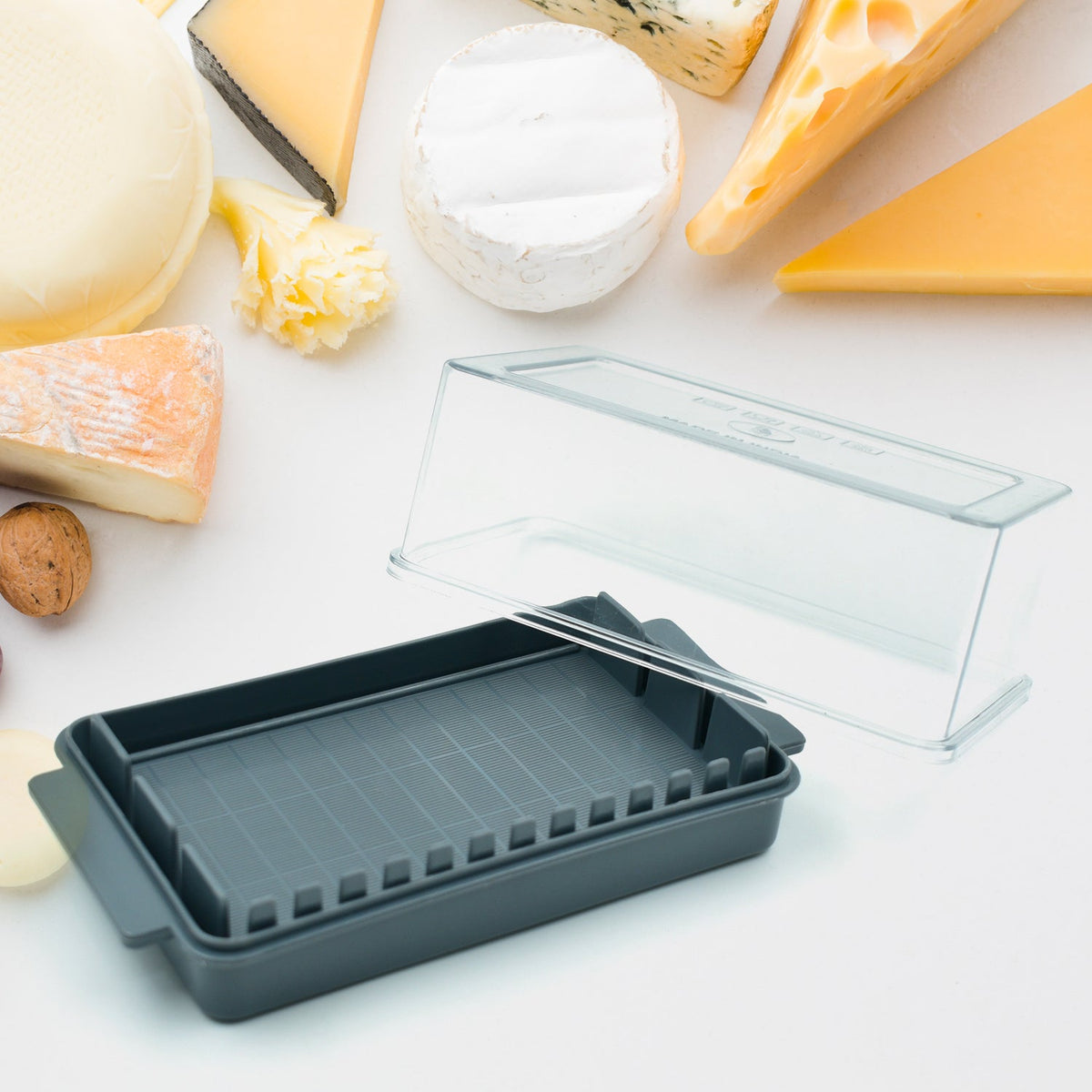 Butter Slicer Box – Transparent Storage & Cutter – detail view
