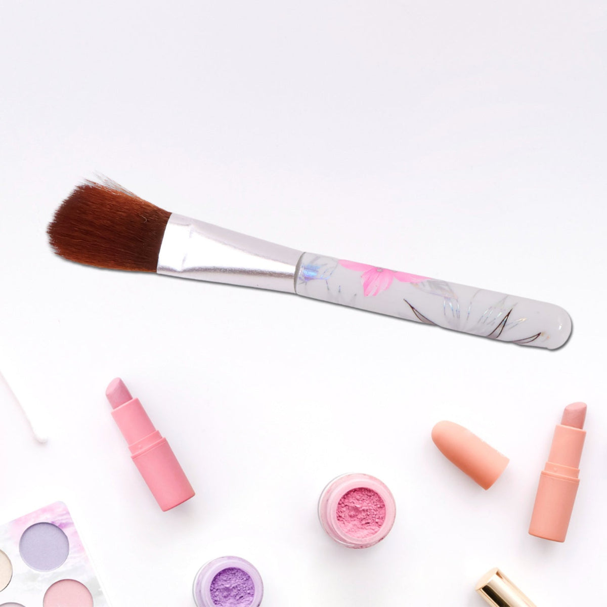 Makeup Brush set – 5-Piece Floral Face, Eyes & Lips Kit – view 6