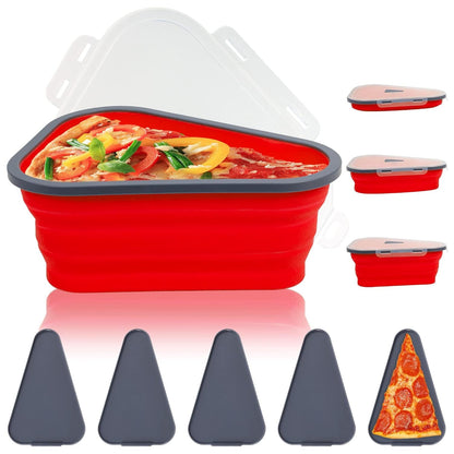 Pizza Storage Container – Expandable Silicone Box – close-up