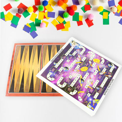 Family Board Game set – 13-in-1 Magnetic Chess & Ludo – close-up
