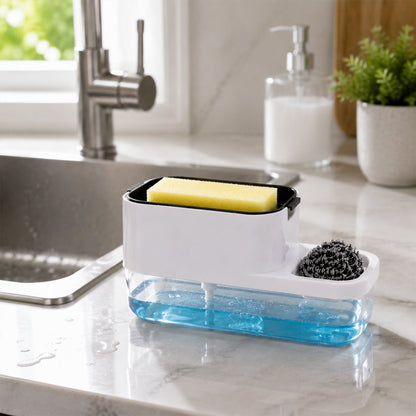 Dish Soap Dispenser & Sponge Holder – Compact & Durable – close-up