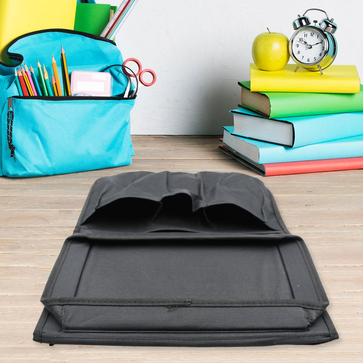 Sofa Armrest Organizer – Black Storage Caddy with Tray – view 6