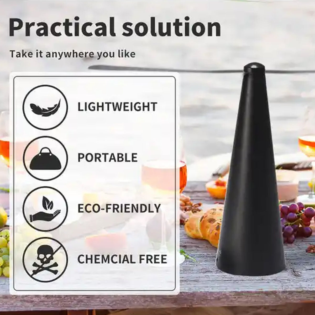 Fly Repellent Fan – Tabletop, Battery & USB – view 6