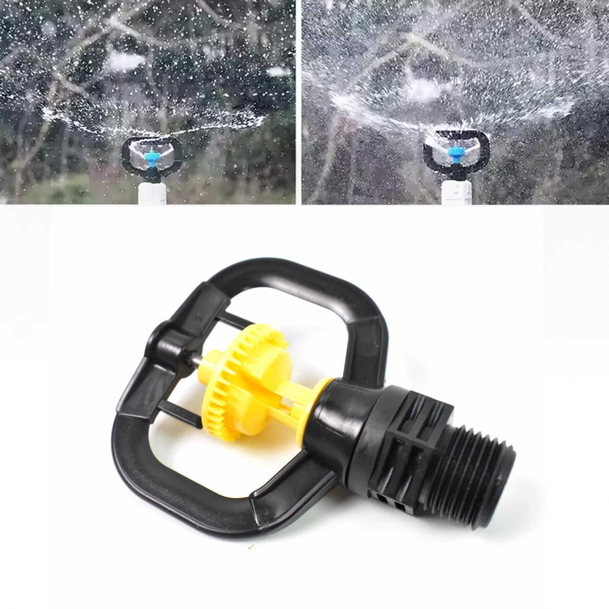 Rotating Sprinkler Nozzle – Efficient Garden Watering – close-up