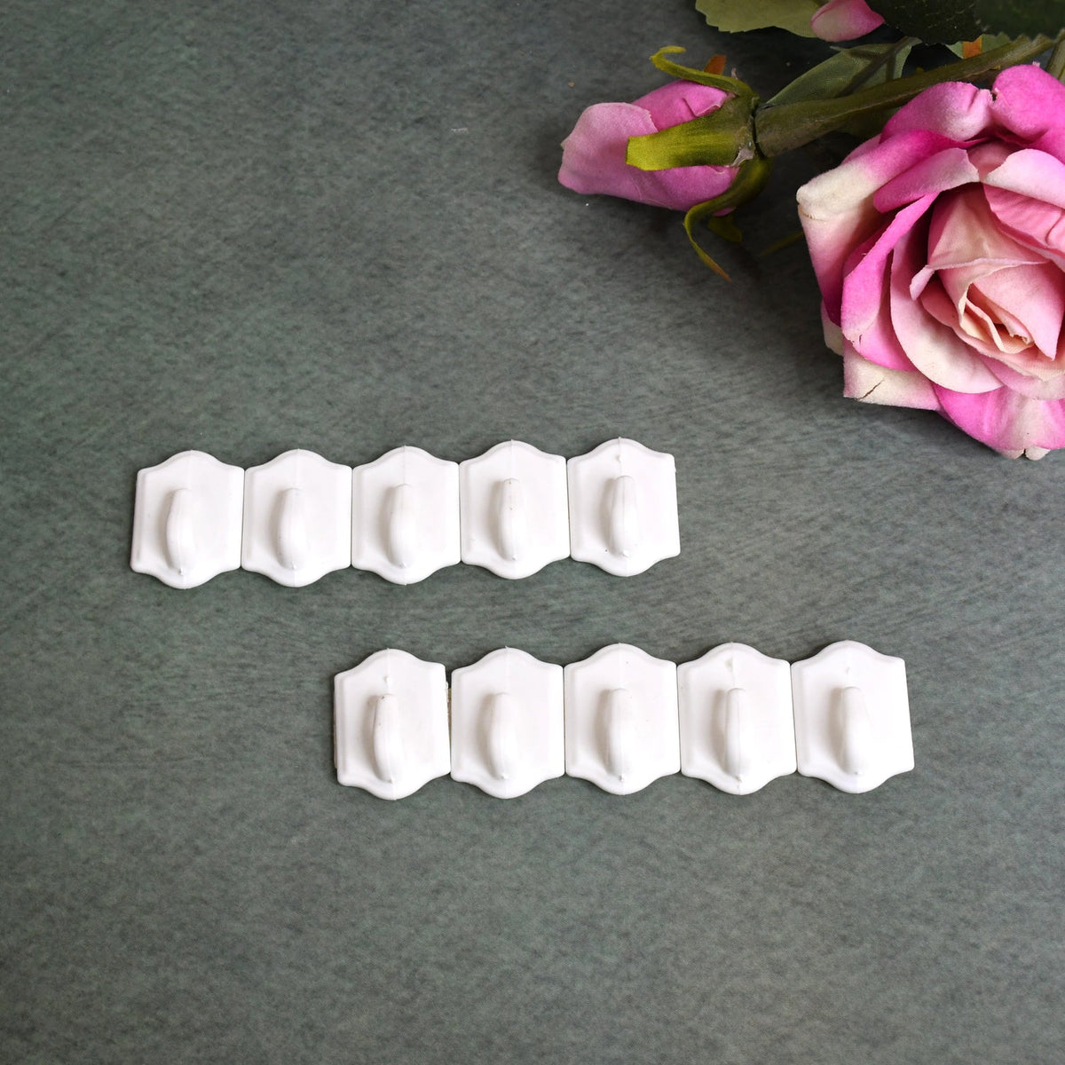 Adhesive Wall Hooks – Strong Drill-Free set of 10