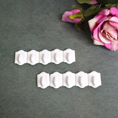 Adhesive Wall Hooks – Strong Drill-Free set of 10