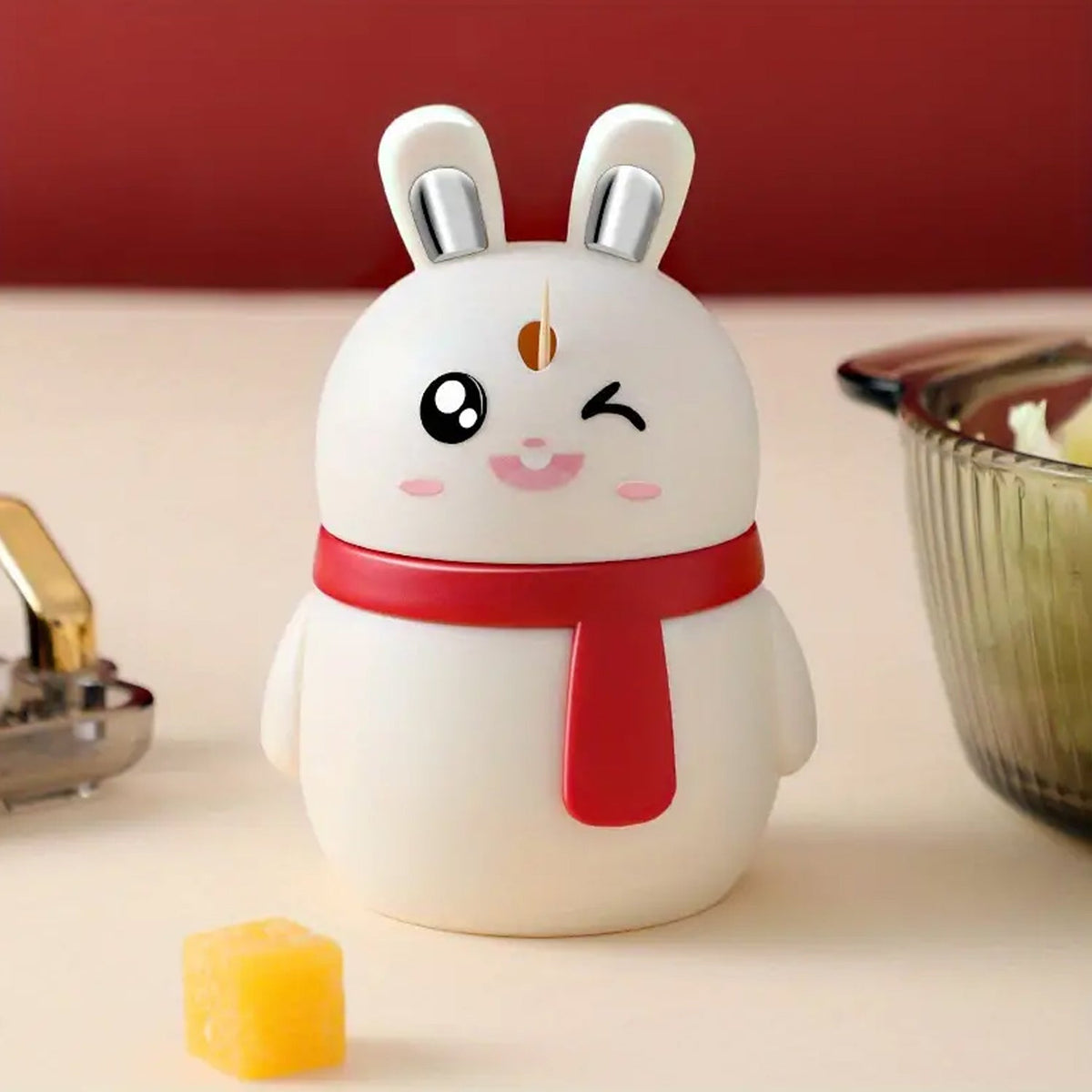 Rabbit Toothpick Dispenser – Automatic Press Design