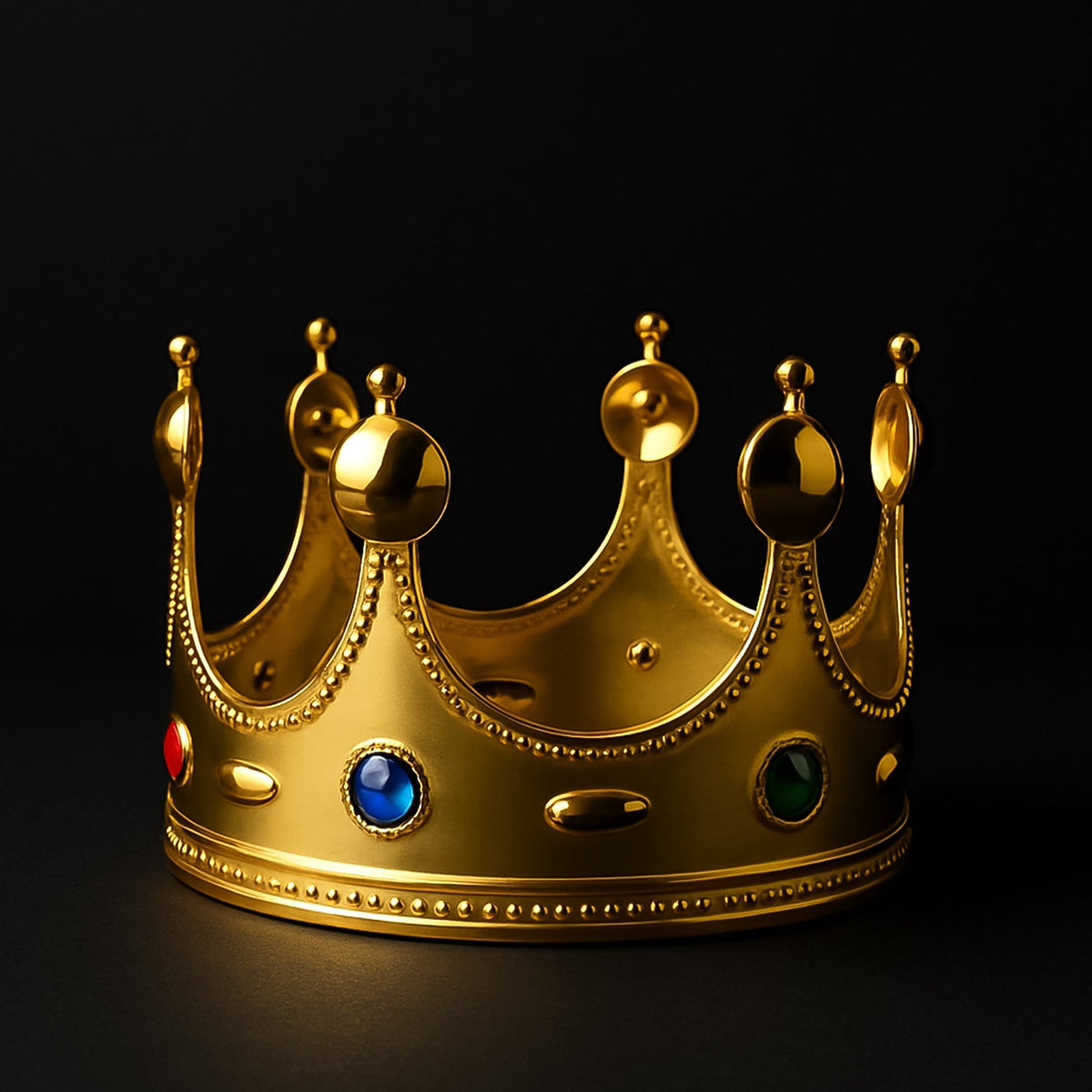 Royal Crown with Colored Gems – Lightweight Costume – view 6