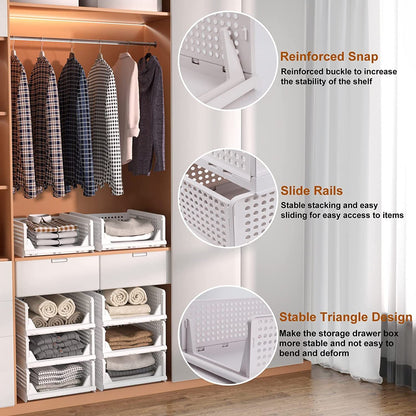 Wardrobe Clothes Organizer – 3-Layer Foldable Storage – view 6