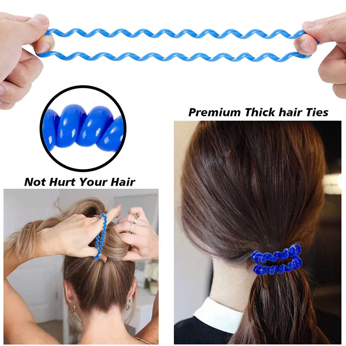 Telephone Wire Hairband – Soft & Durable Hair Ties – view 8