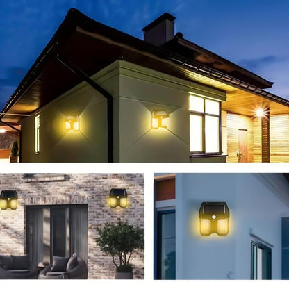 Outdoor Solar Wall Lamp – Waterproof Garden Light – close-up