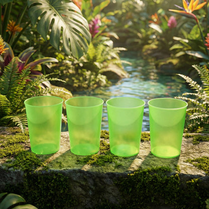 Reusable Plastic Tumblers – BPA-Free 4-Piece set