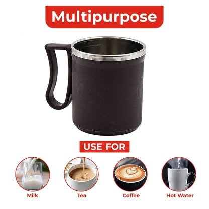 Stainless Steel Coffee Mug – Insulated, 200ml – detail view