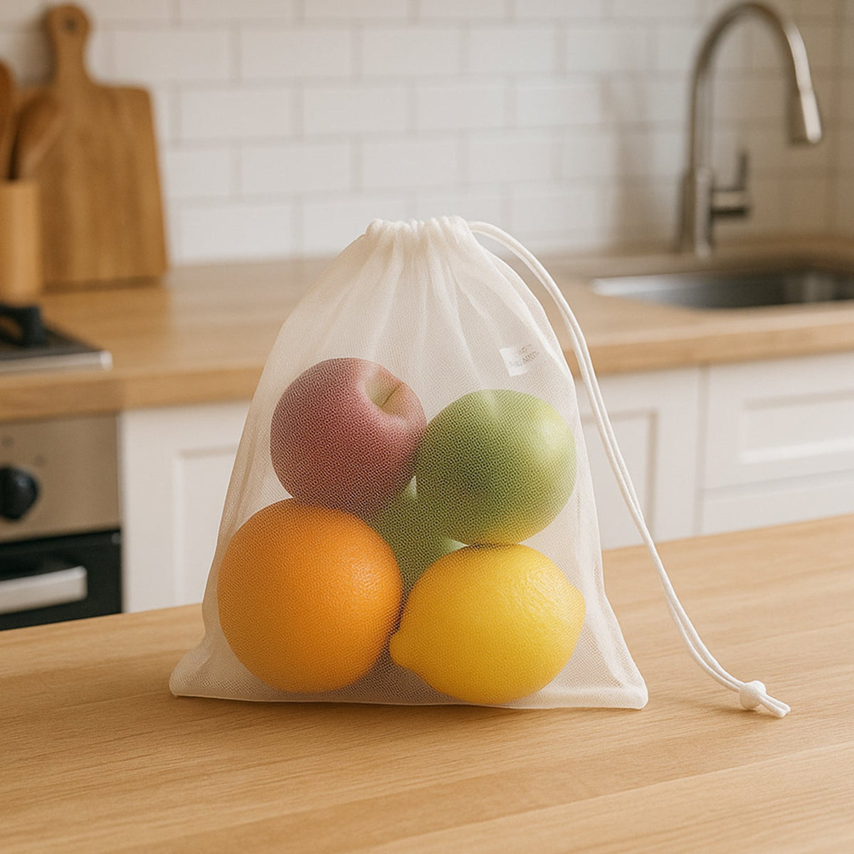 Reusable Mesh Produce Bags – Eco-Friendly Grocery Storage – view 6