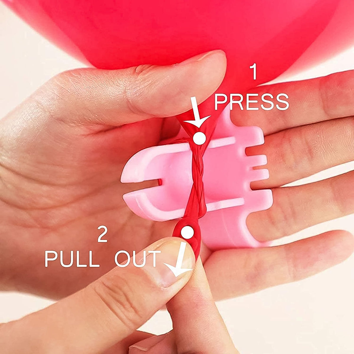 Balloon Tying Tool set – Ergonomic 5-Piece Party Accessory – close-up