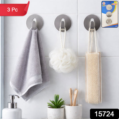 Stainless Steel Hooks – Waterproof Self-Adhesive – side view
