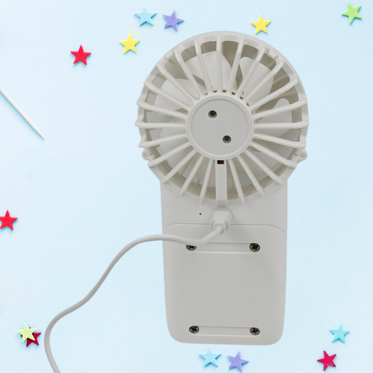 Handheld Fan – USB Rechargeable, 3 Speed Portable – close-up