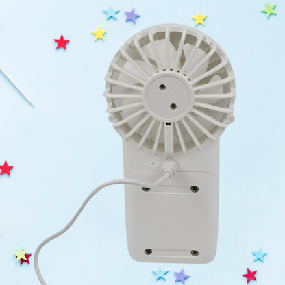 Handheld Fan – USB Rechargeable, 3 Speed Portable – close-up