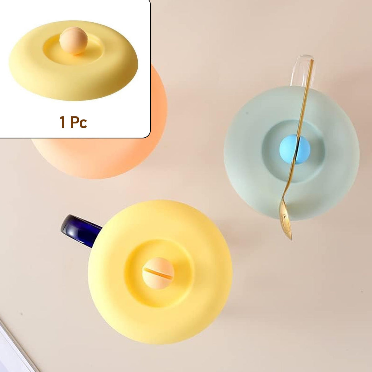 Silicone Cup Lid – Airtight Seal for Mugs & Cups