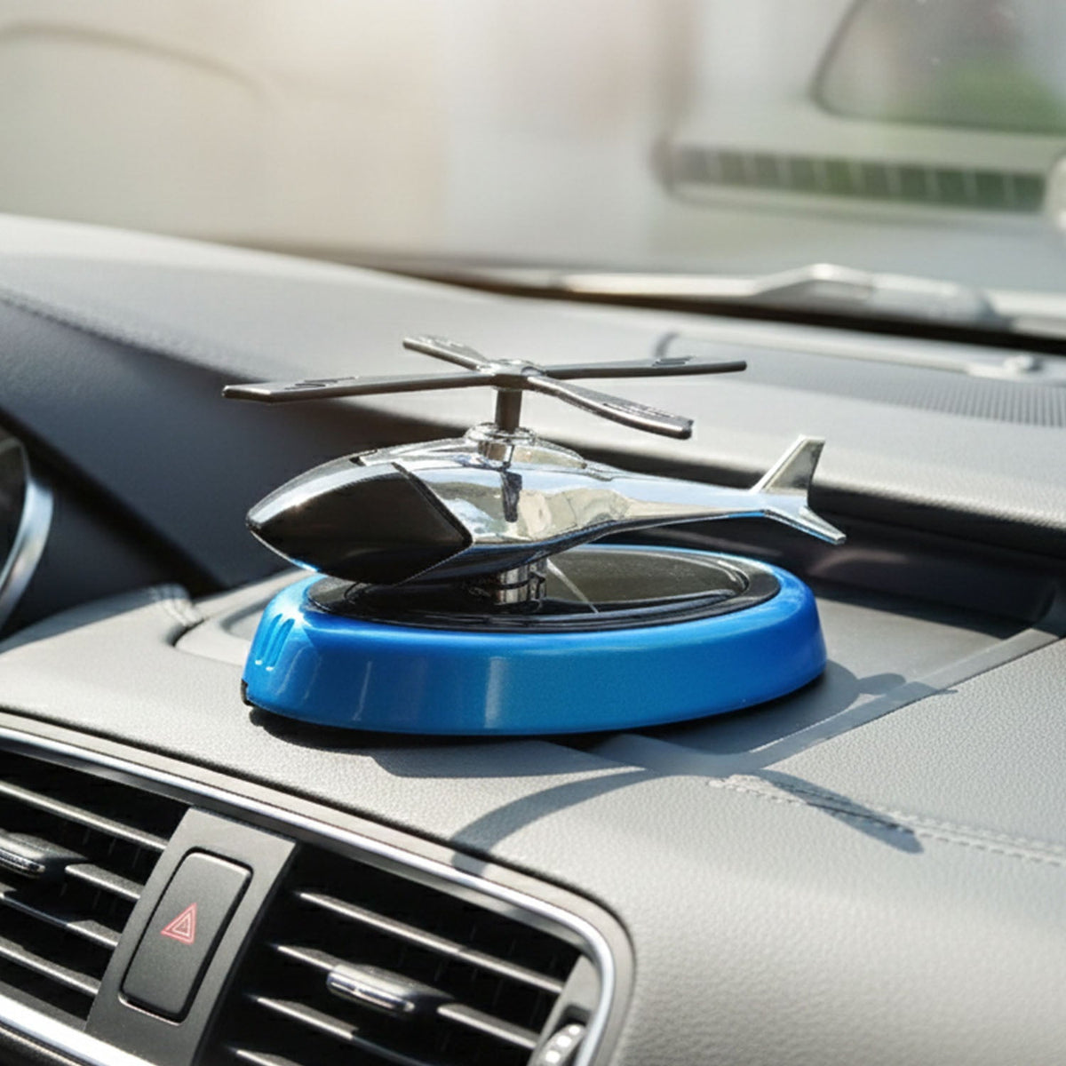 Helicopter Car Air Freshener – Stylish Rotating Dashboard – detail view
