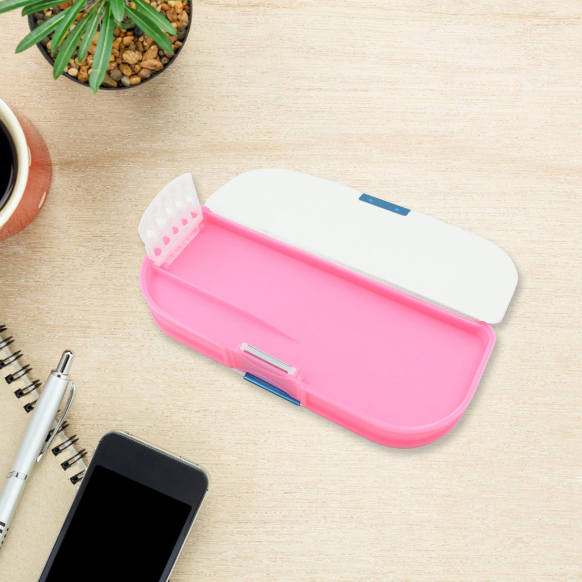Cartoon Pencil Box – 2-Compartment for Kids – close-up