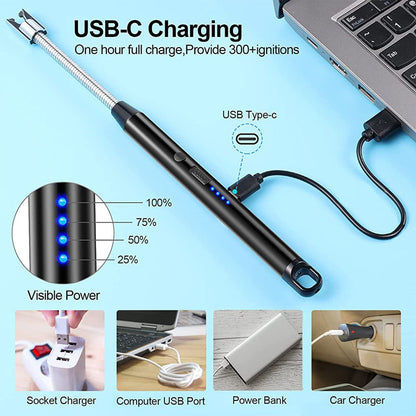 USB Rechargeable Electric Arc Lighter – Flexible, Windproof – view 8