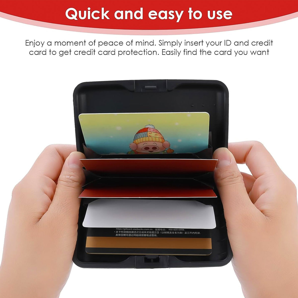 Waterproof Card Holder – Secure Plastic Case – close-up